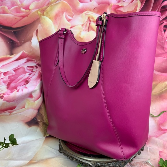 💖✨🌸 LRG Peyton Pink COACH Tote Handbag 🌸✨💖 - Picture 6 of 8